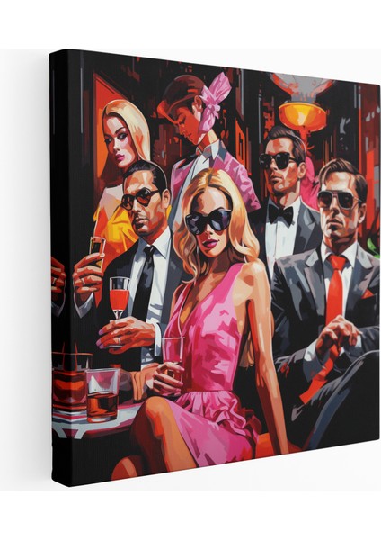 Gangsta Geceleri Kanvas Tablo, 30X30