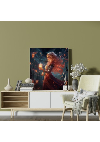 Cadı Kulübesi Kanvas Tablo, 30X30 fiyatları