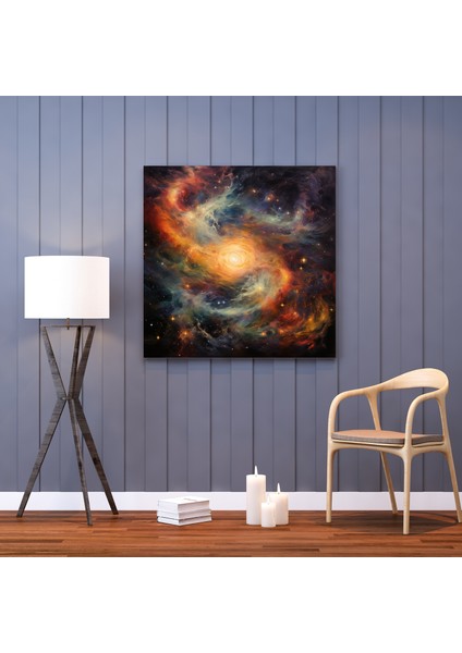 Yıldızlı Evren Kanvas Tablo, 30X30