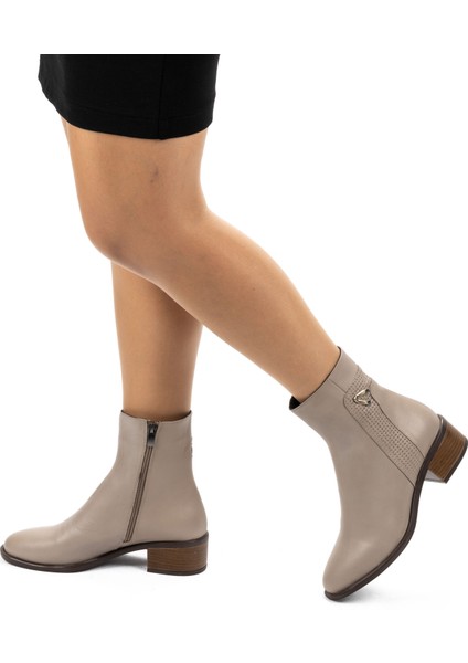 Kadın Deri Alçak Topuklu Günlük Bot