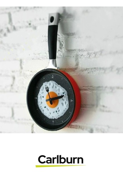 Özel Tasarım Pilli Kutulu Duvar Dekoratif Hediyelik Yumurta Tavası Mutfak Saati fırsatları