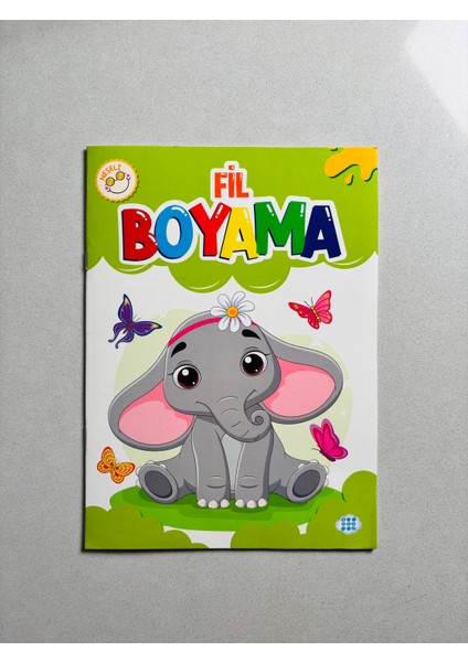 Fil Boyama Kitabı +Fatih 12'li Boyama Kalemi + Yumuşak Silgi Hediye Seti fiyatları