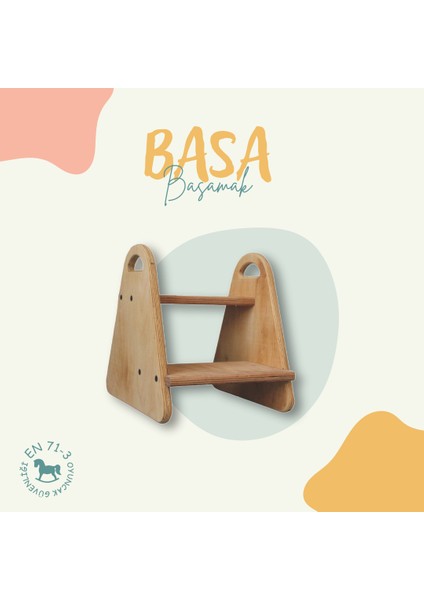 Ahşap Montessori Çocuk Basamağı: Basa