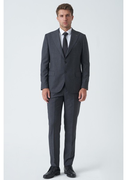 Derry T2462 6 Drop Slim Fit Takım Elbise Desenli