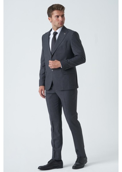 Derry T2462 6 Drop Slim Fit Takım Elbise Desenli