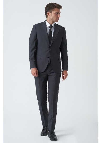 Hereford T2468 Slim Fit 6 Drop Likralı Takım Elbise Desenli