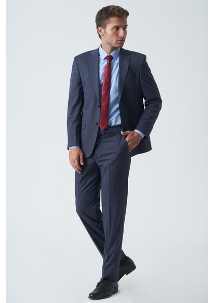 Coventry T2459 4 Drop Slim Fit Likralı Takım Elbise Desenli