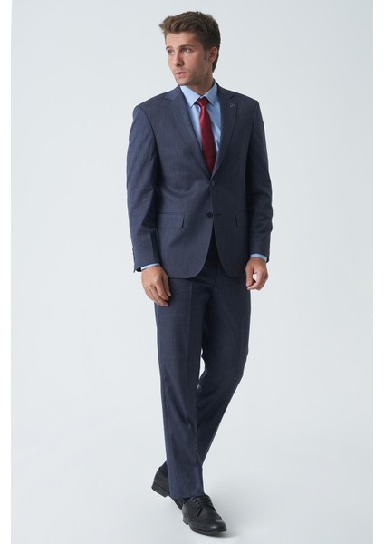 Coventry T2459 4 Drop Slim Fit Likralı Takım Elbise Desenli