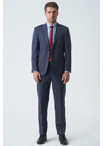Coventry T2459 4 Drop Slim Fit Likralı Takım Elbise Desenli