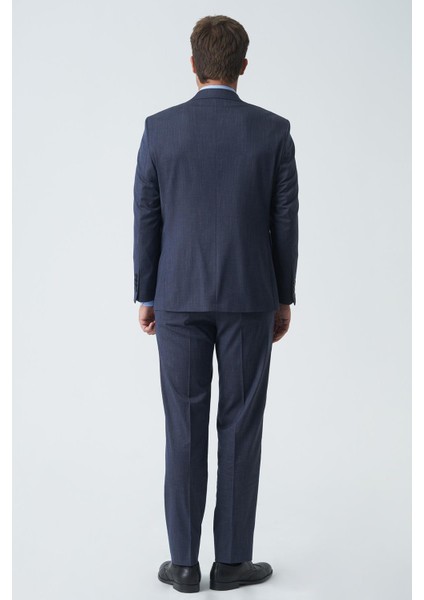 Coventry T2459 4 Drop Slim Fit Likralı Takım Elbise Desenli