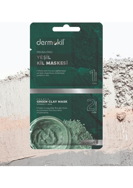 Peeling Etkili Yeşil Kil Maske 15ml