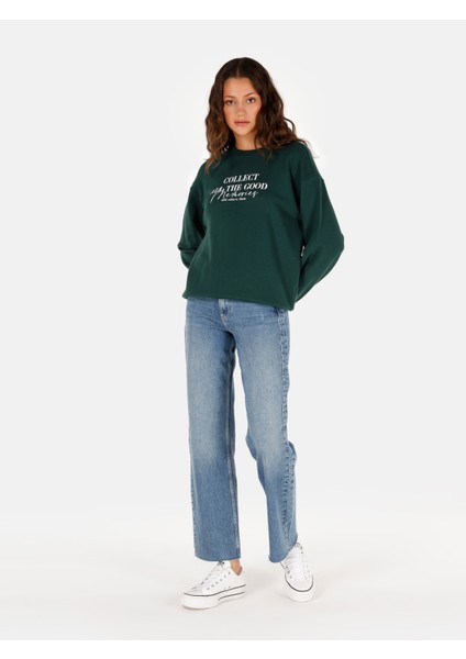 Yeşil Kadın Sweatshirt CL1070194_Q1.V2_GRE