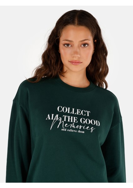 Yeşil Kadın Sweatshirt CL1070194_Q1.V2_GRE
