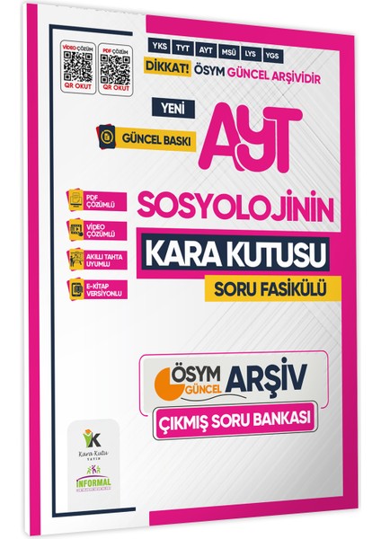 2025 YKS AYT Sosyolojinin Kara Kutusu ÖSYM Çıkmış Soru Havuzu Bankası
