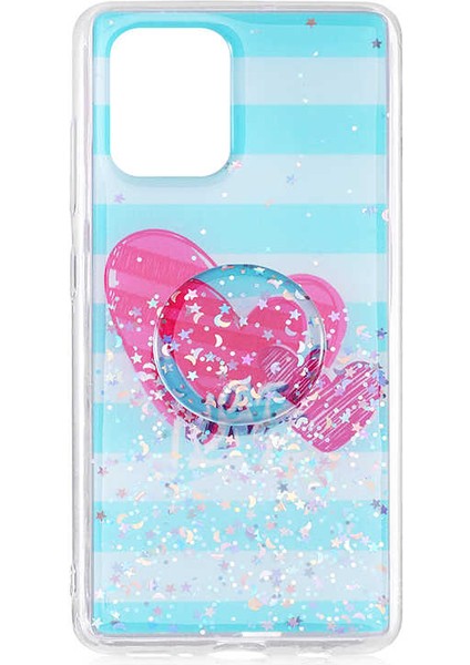 Galaxy S10 Lite (Galaxy A91) Kılıf Pop Soket Renkli Vale Silikon