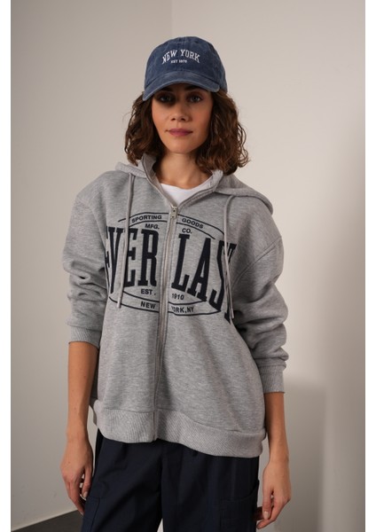 Everlast Kapüşonlu Şardonlu Sweatshirt