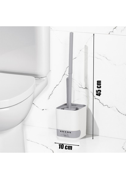 2038 Pratik Temizlik Tuvalet Fırçalığı Banyo Tuvalet Klozet Fırçası Wc Fırçası