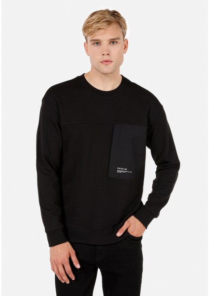 Siyah Erkek Sweatshirt CL1071919_Q1.V1_BLK