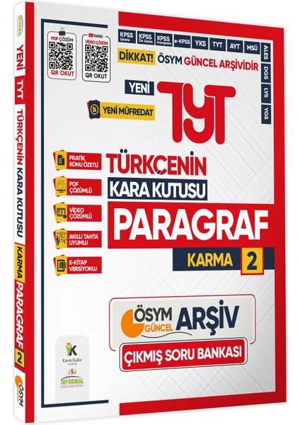 2025 YKS-TYT Türkçenin Kara Kutusu Paragraf 2 Karma Çıkmış Soru Bankası