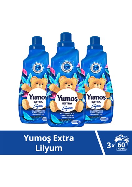 Extra Konsantre Çamaşır Yumuşatıcısı Lilyum 1440 ml x3