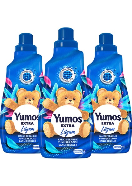 Extra Konsantre Çamaşır Yumuşatıcısı Lilyum 1440 ml x3