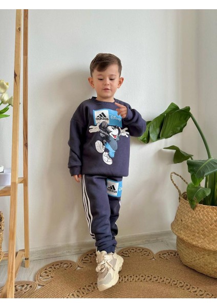 Erkek Çocuk Mickey Mause Baskılı Eşofman Takımı