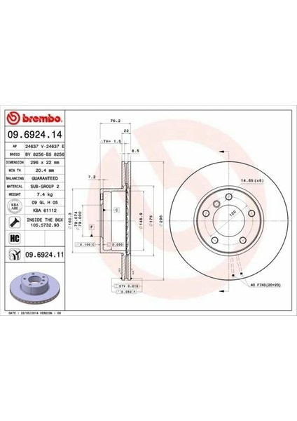 Fren Diski Ön 296MM E39 M52-M54-M57 1996-2003 Takım Fiyatıdır