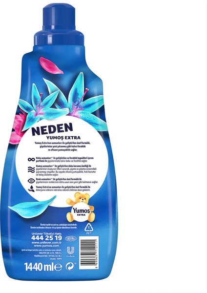 Extra Konsantre Çamaşır Yumuşatıcısı Lilyum 1440 ml x3