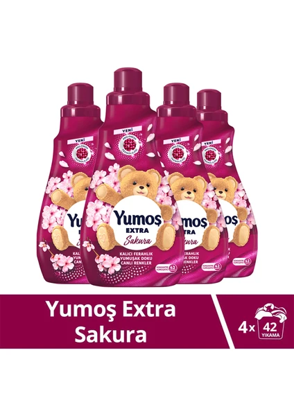 Extra Çamaşır Yumuşatıcı Sakura 1440 ml x4