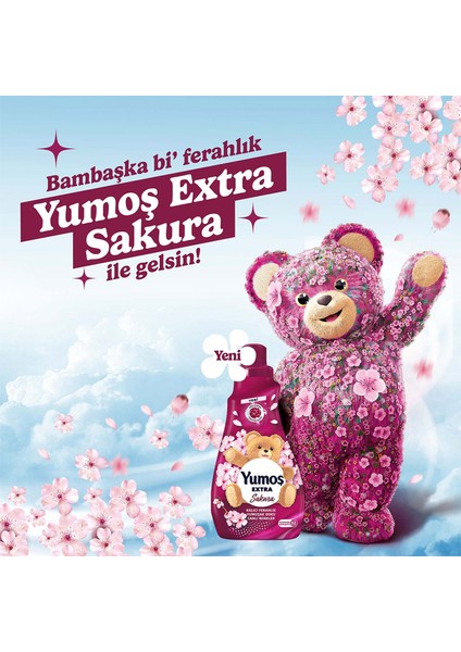 Extra Çamaşır Yumuşatıcı Sakura 1440 ml x4