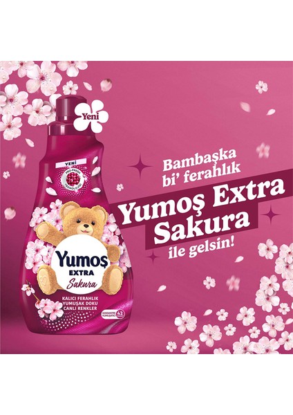 Extra Çamaşır Yumuşatıcı Sakura 1440 ml x4