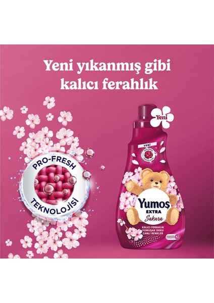 Extra Çamaşır Yumuşatıcı Sakura 1440 ml x4