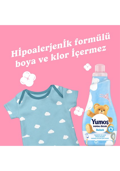 Doğal Özler Konsantre Çamaşır Yumuşatıcısı Bebek 1200 ml x3