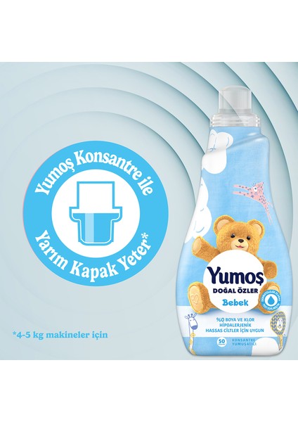 Doğal Özler Konsantre Çamaşır Yumuşatıcısı Bebek 1200 ml x3