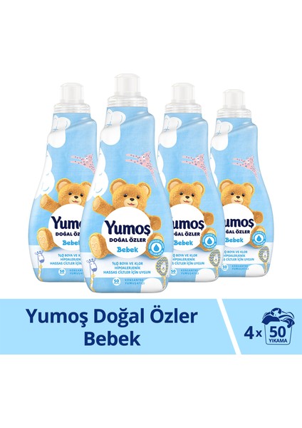 Doğal Özler Konsantre Çamaşır Yumuşatıcısı Bebek 1200 ml x4