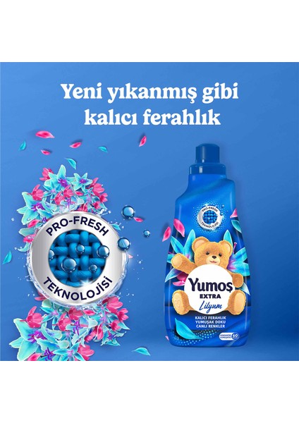 Çamaşır Yumuşatıcısı x4 Lilyum 1440ml + Orkide 1440ml  + Amber 1440ml  + Hanımeli 1440 ml