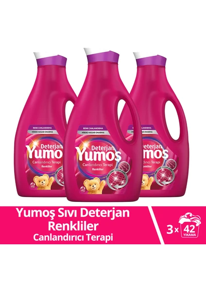 Sıvı Bakım Çamaşır Deterjanı Canlandırıcı Terapi Renkliler 2520 ml x3