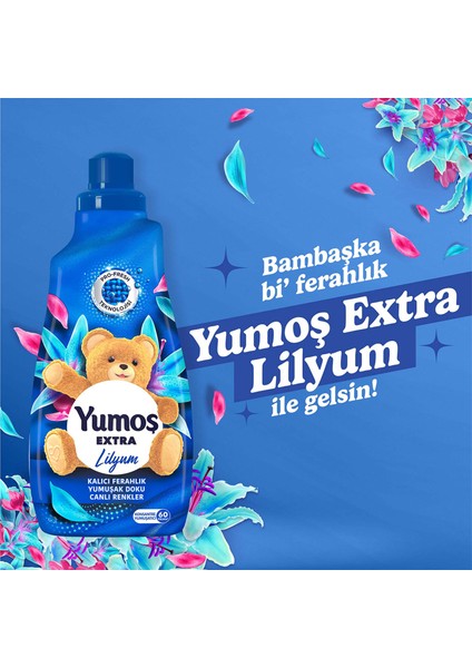 Sıvı Bakım Deterjanı Renkliler 2520 mlx2 +Yumoş Extra Konsantre Yumuşatıcısı Lilyum 1440 ml x1