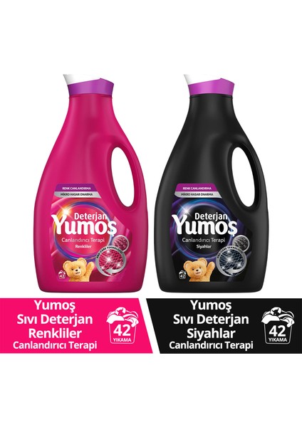 Sıvı Deterjan Canlandırıcı Terapi Renkliler 2520 ml x1 + Siyahlar 2520 ml x1