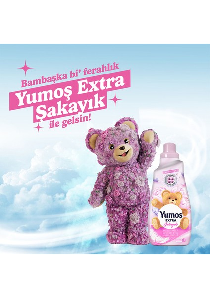 Extra Konsantre Çamaşır Yumuşatıcısı Şakayık 1440 ml x3