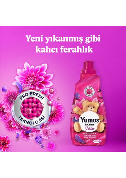 Çamaşır Yumuşatıcısı  Lilyum 1440 ml x1 + Yumoş Orkide 1440 ml x1 + Yumoş Şakayık 1440 ml x1