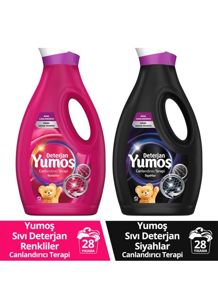 Sıvı Deterjan Canlandırıcı Terapi Renkliler 1690 ml x1 + Siyahlar 1690 ml x1