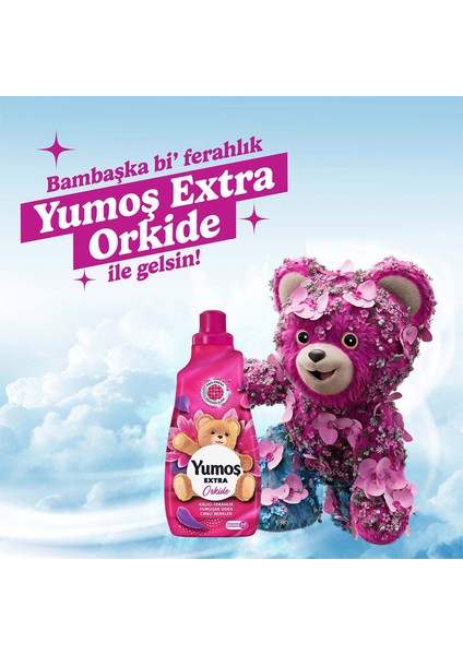 Jet Fresh Giysi Spreyi Lilyum 200 ml x1+Yumoş Konsantre Çamaşır Yumuşatıcısı Orkide 1440 ml x1