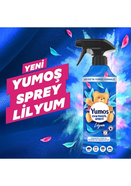 Sprey Hanımeli 450 ml Yumoş Sprey Orkide 450 ml x1 Yumoş Sprey Sprey Lilyum 450 ml