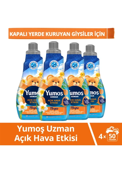 Konsantre Uzman Açık Hava Etkisi Konsantre Yumuşatıcı 1200 ml X4