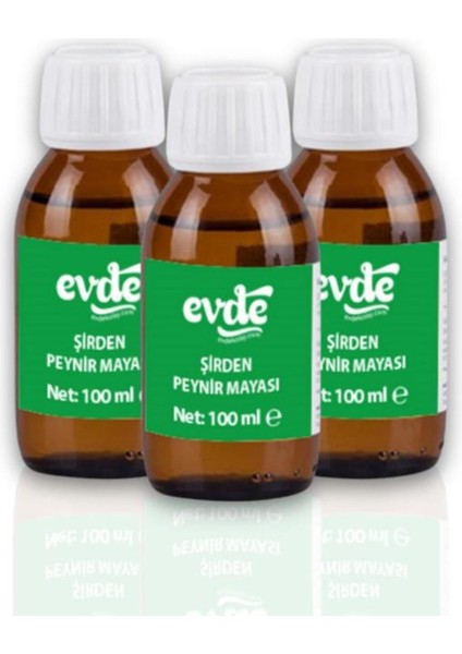 Şirden Peynir Mayası  100 ml (3 Adet)