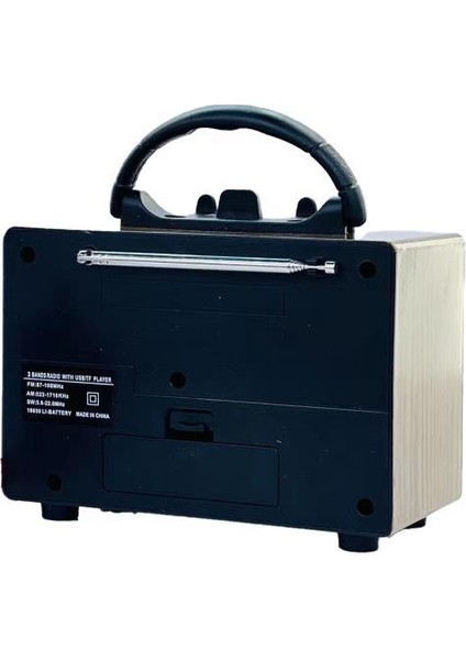 Bluetooth Hoparlör Nostaljik Radyo Speaker NS-02 Altın fırsatları