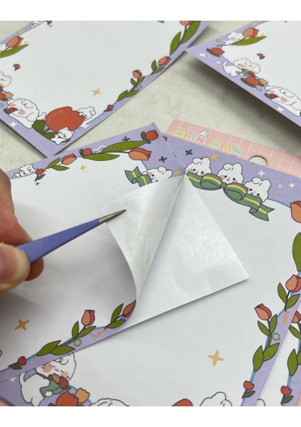 Lila Rengi Yapışkanlı Süsleme Kağıdı /etiket / Süsleme Sayfası /post It/yapışkanlı Not Kağıdı fiyatları