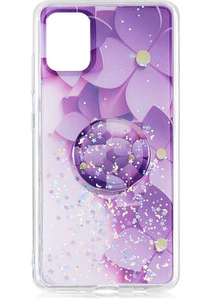 Galaxy A81 (Note 10 Lite) Kılıf Pop Soket Renkli Vale Silikon