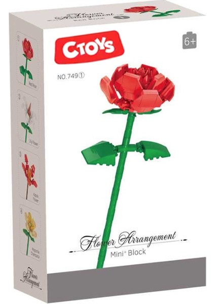 Flower Arrangement Mini Blok Red Rose